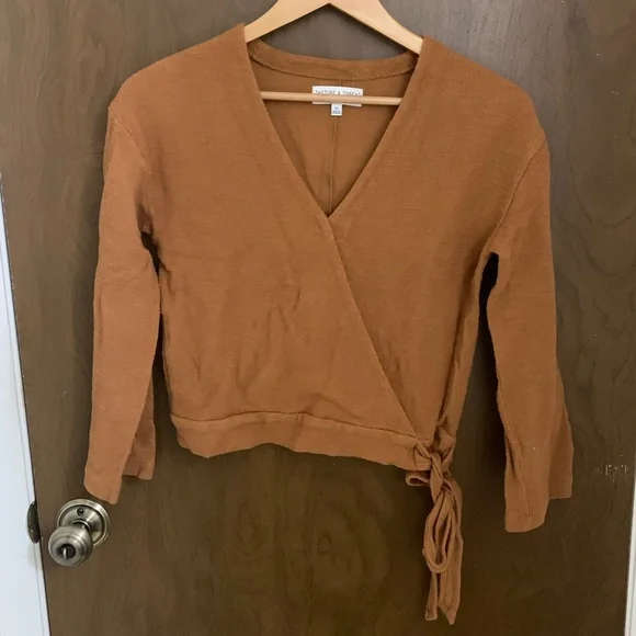 Madewell Texture & Thread Wrap Top - Picture 5 of 7